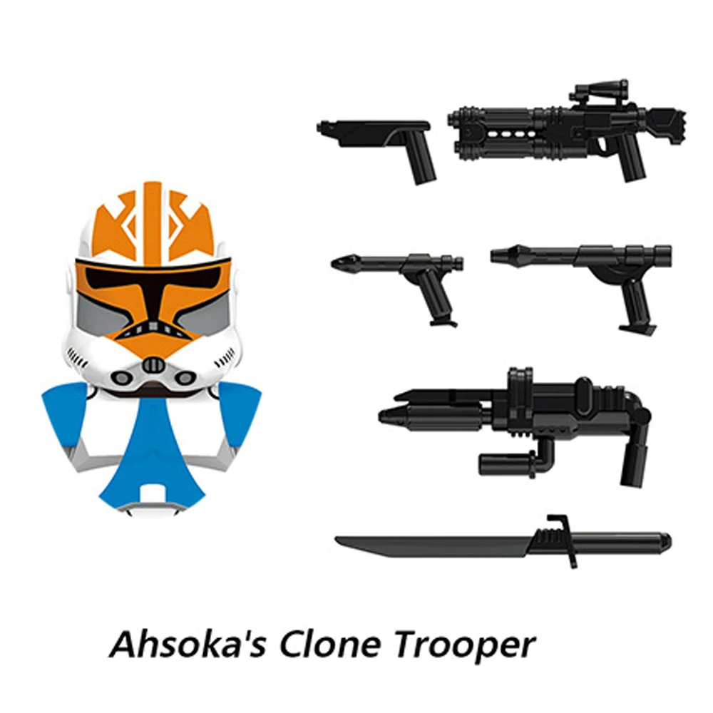 Disney Republic Commando 501st Clone Building Blocks Trooper Force 99 Hunter Crosshair Wrecker Echo Cody Rex Star Brick Figure