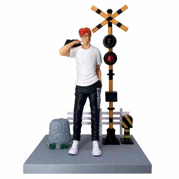 

25CM SLAM DUNK Shohoku Sakuragi Hanamichi Basketball Star Christmas Gift PVC Action Model Toy Large Statue Free Shipping G941