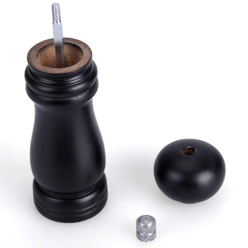 

New Kitchen Wooden Pepper Salt Mill Shaker Pepper Grinder Gadget Cooking Meat Restaurants Hand Movement Manual Pepper Mills