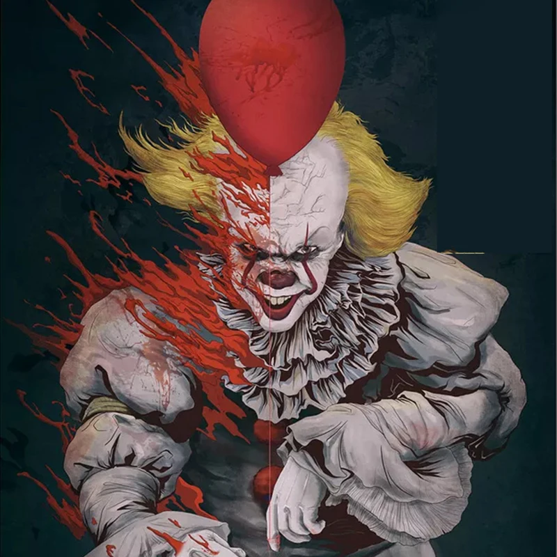 Хэллоуин Стивен Кинг It Chapter Two 2 костюм клоуна для косплея Джокер Pennywise взрослый человек и Женская праздничная одежда Prop