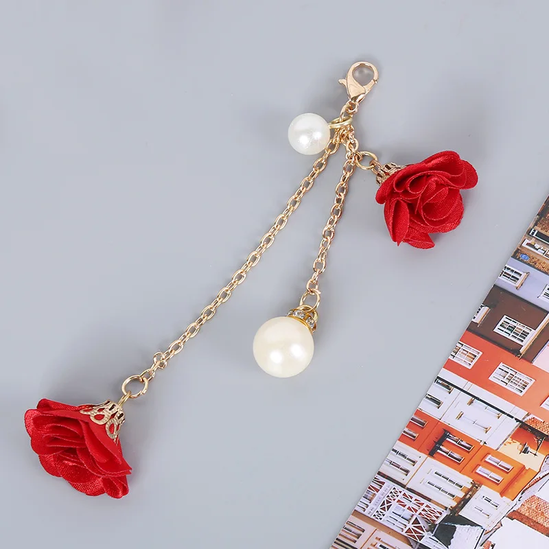 Shellnail Mobile Phone Lanyard Short Hand Strap for Key USB Diamond Bracelet Phone Case Flower Pendant DIY Tassel Phone Straps