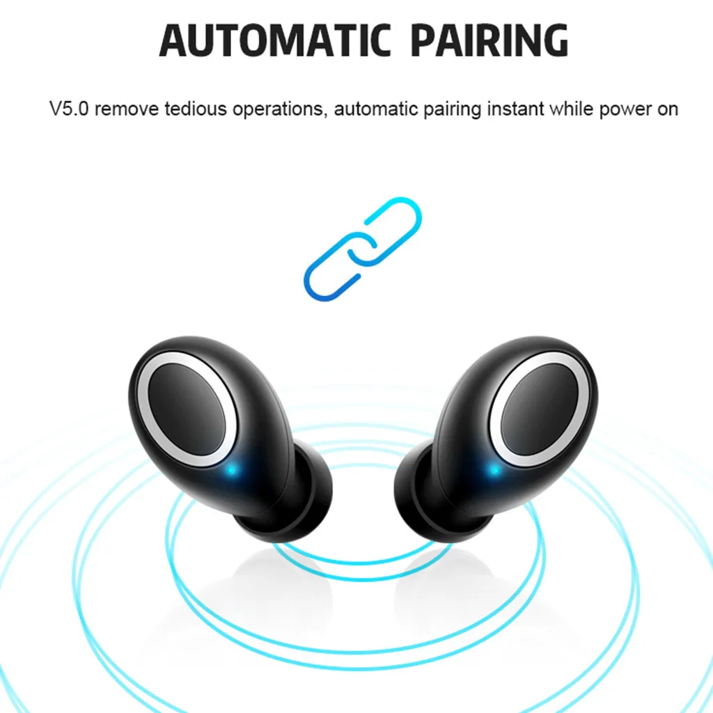 Mini Twins True беспроводные наушники спортивные Bluetooth в ухо монитор стерео с