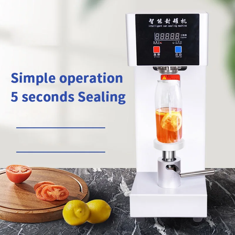 Automatic Cans Sealing Machine Sealer Milk Tea Shop Coffee Can Sealer