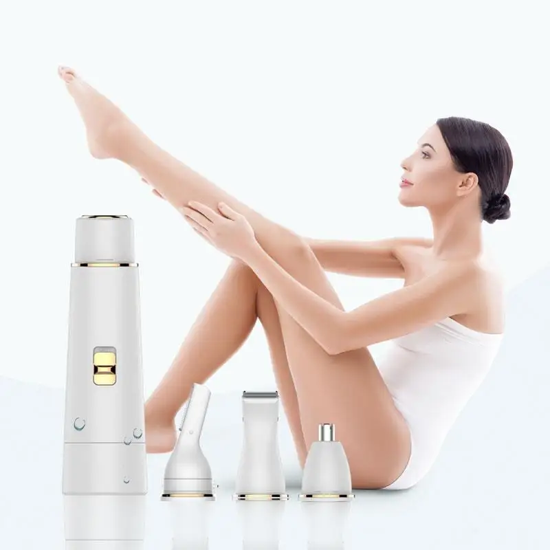 Четыре в одном Эпилятор не повреждает поры Портативный электрический Usb безопасность для нескольких разъемов удаление волос