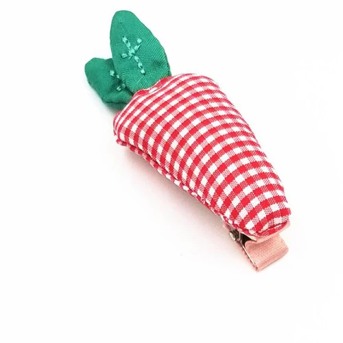 16 Hairpin Red Детские ленты для волос морковь заколки для волос Мультяшные шпильки с изображениями фруктов резинки ручной работы повязка на голову с кружевом творческие волосы аксессуары - Цвет: 16 Hairpin Red