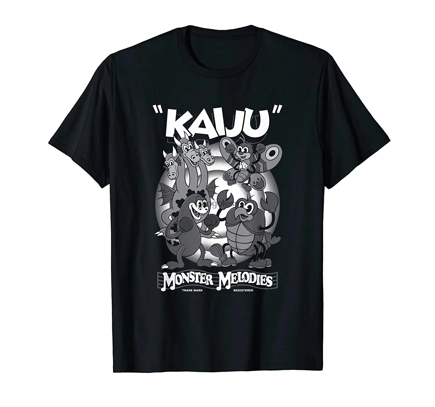 Монстр мелодии-винтажный мультфильм Kaiju-жуткая милая фотография |
