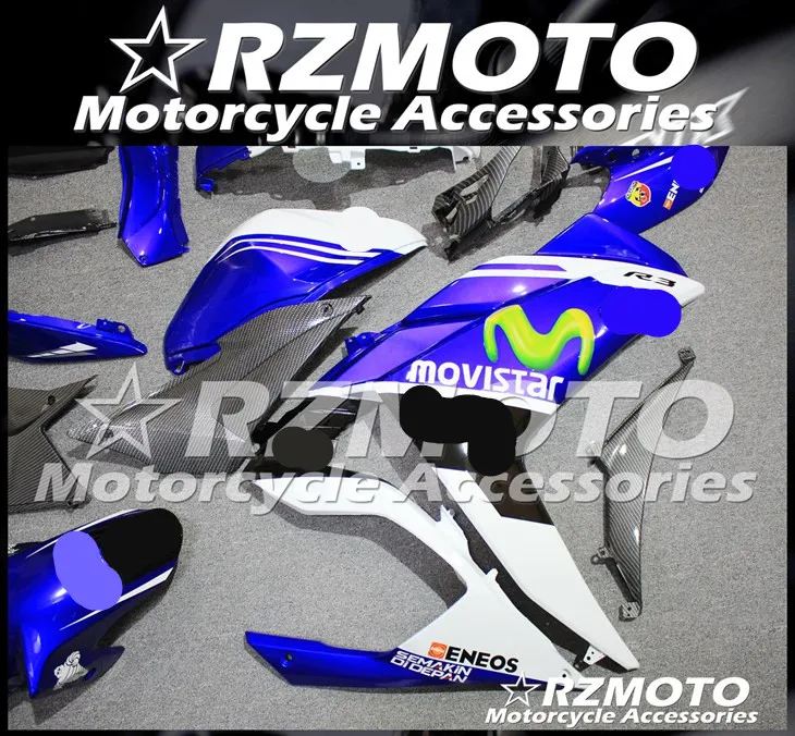 ABS мотоцикл обтекатель комплект для YAMAHA YZF R25 R3- год кузов литьевая форма Магазин № 2177