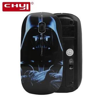 

CHYI Wireless Mouse Star Wars USB Optical Mouse Portable Cordless Darth Vader Computer Gaming Mice For Laptop Notebook PC Mause