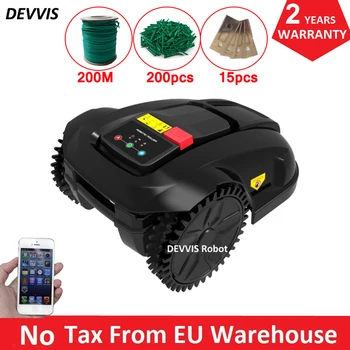 Cheap Water-proofed Charger Cheapest Robot Garden Lawn Mower E1800S Robot Brush Cutter With 2.2AH Li-ion Battery+200m Wire+200pcs Pegs