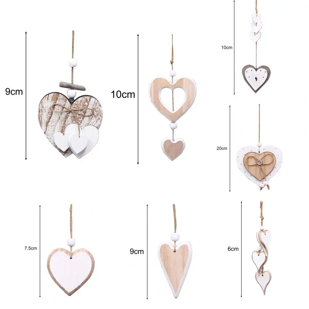 Shabby Chic Wood Heart Decor