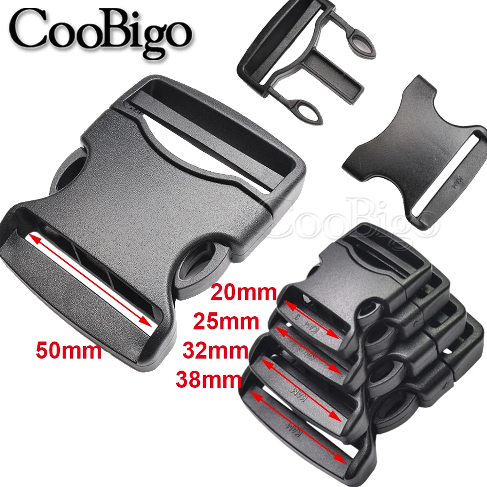50Pcs Quick Release Buckles No Sewing Required Replacement Webbing Strap Buckle