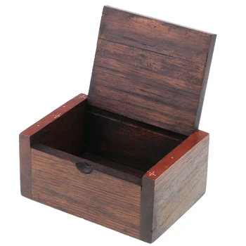 

Teak Cards Boxes Square Painted Jewelry Boxes Small Storage Case