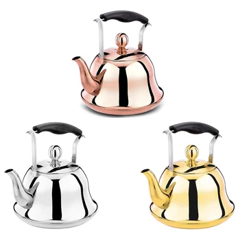 

Whistling Kettle for Gas Stove 2L Steel Whistle Tea Kettle Water Bottle Rose Gold