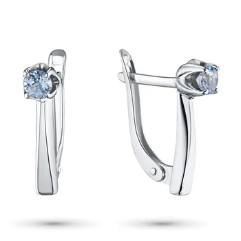 

Silver earrings with topaz e0609sg04200296