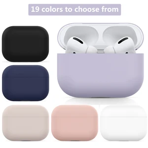 Image 1 - Flüssigkeit Weiche Silikon Fällen Für Apple airpods Pro fall Schutz Bluetooth Drahtlose Kopfhörer Abdeckung Für airpods 3 Lade fällen