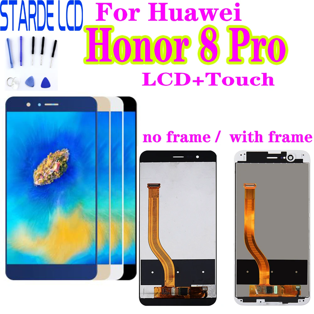 Дигитайзер сенсорного экрана 5 7 дюйма для Huawei Honor 8 Pro ЖК дисплей с рамкой DUK L09 AL20