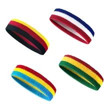 Эластичные повязки для волос для йоги спортивные повязки для волос для танцев и велоспорта широкая дышащая повязка от пота на голову спортивные аксессуары для йоги