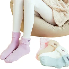 Милые женские теплые носки с вышивкой зимние плотные бархатные кавайные носки теплые домашние носки-тапочки для сна