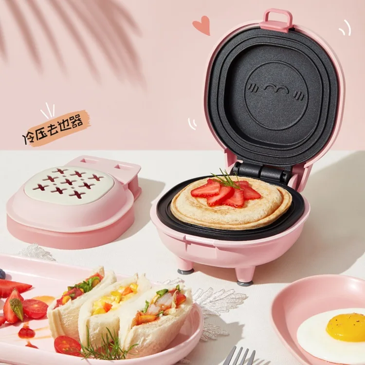 Mini Waffle Maker Machine, 350W Portable Electric Non-Stick Waffle