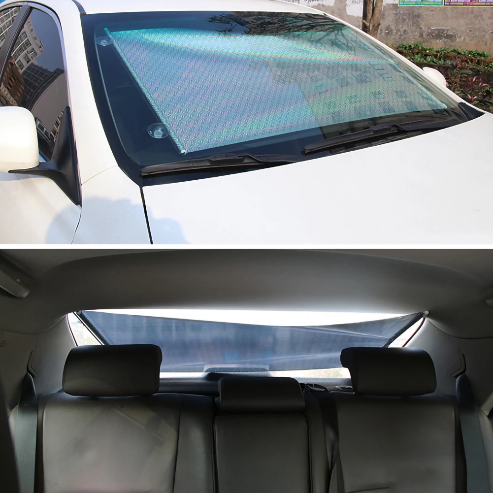 2021 Retractable Car Front Window Sunshades PVC Auto Windows Sun Shade Anti-UV Protection Sun Visor UV Protection car covers