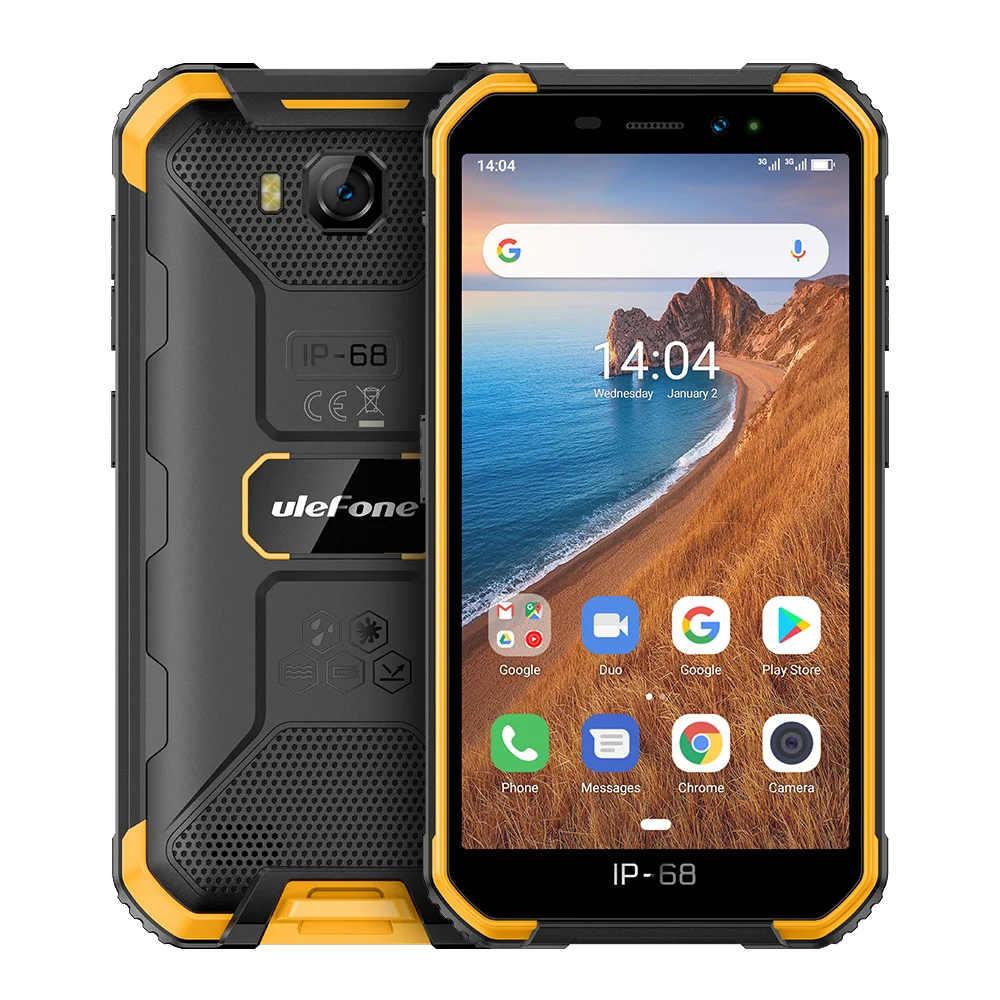  Ulefone Armor X6 New Rugged Smartphone Android 9.0 IP68 Waterproof 2GB 16GB 4000mAh Cell Phone 5.0 