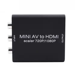 Мини HD 1080P HDMI 2AV видео конвертер коробка HDMI к RCA AV/CVSB L/R видео Поддержка NTSC PAL выход HDMI К AV адаптер