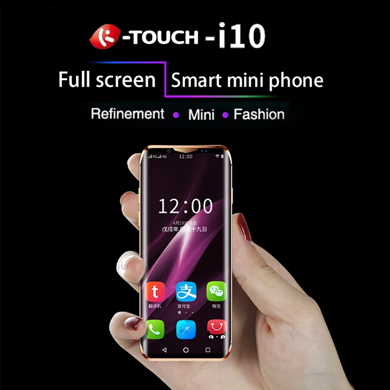 Anica K-TOUCH i10/S 2G+ 16G/3G+ 3 2G/3G+ 64G маленький мини двойной 4G Ультра тонкий 3,5 экран Face ID две sim-карты двойной режим ожидания Android 8,1