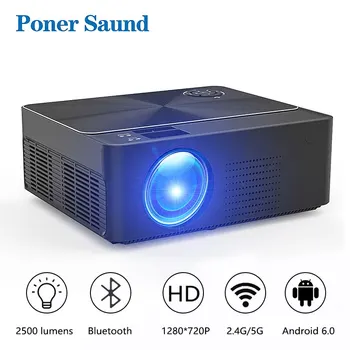 

Poner Saund W2 4K Projector HDMI Full HD LED 1280 X 720P Mini Android WiFi Projector For Home Cinema 3D Movie Game