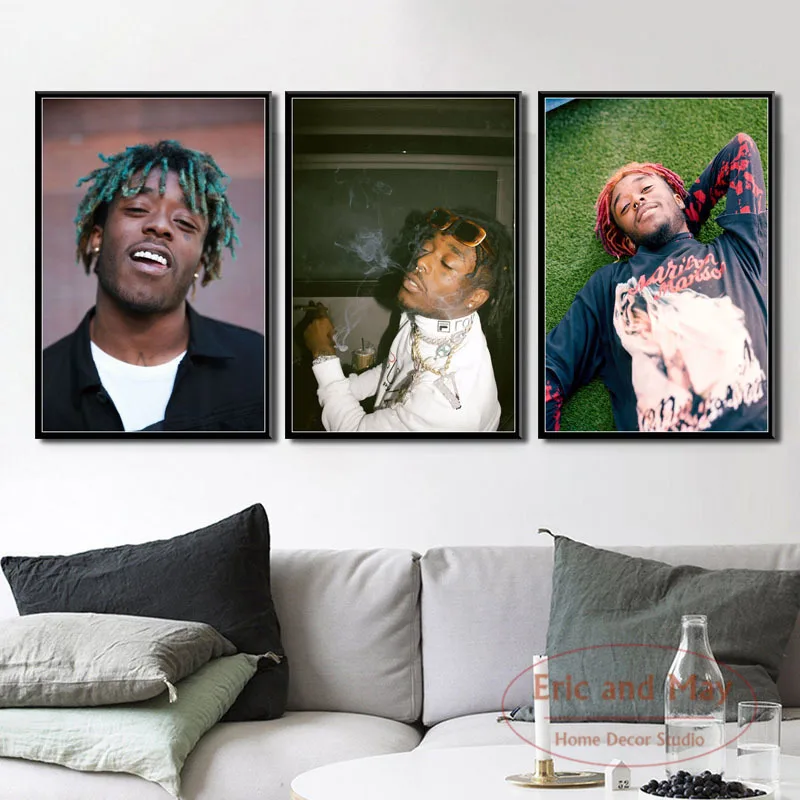 Lil Uzi Vert Rap Music Hip Hop Rapper Posters And Prints Canvas Painting Wall Art Picture Vintage Decoration Home Decor Obrazy | Дом и сад