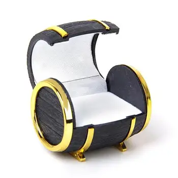 

Retro Beer Barrel Jewelry Box Bracelet Necklace Storage Organizer Holder Case