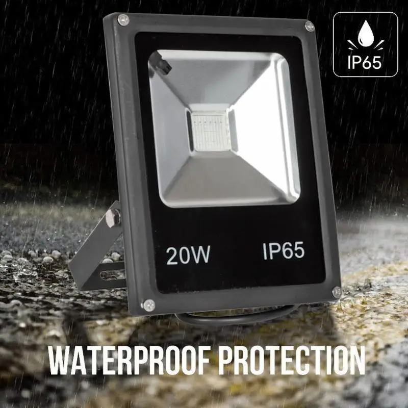 10/20/30W Colorful RGB Floodlights with Remote Control LED Waterproof Outdoor Projection Lamp Corrosion-resistant Lighting