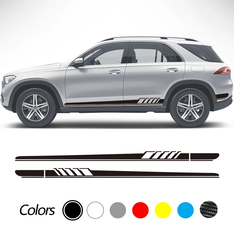 manifestation dreng Creek Car Door Side Skirt Stripe Sticker Decal For Mercedes Benz GLE GLK ML Class  AMG W164 W166 GLE350 GLE400 GLK350 ML350 Accessories|Car Stickers| -  AliExpress