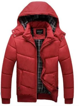 

Winter Men Down Jacket Men's Detachable And Thickened Hooded Down Cotton Padded Jacket For Middle-Aged And Young People