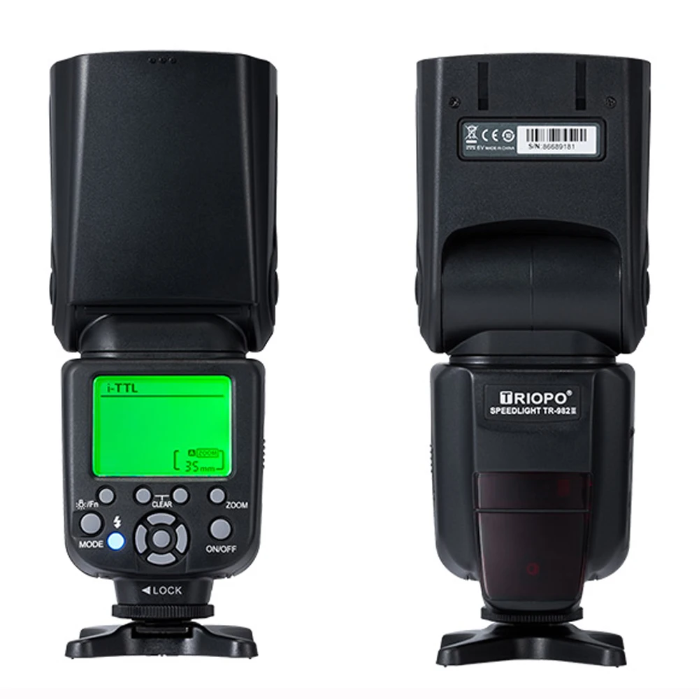 Triopo TR-982III TR-982 III Вспышка Speedlite HSS мульти ЖК беспроводной главный Slave режим вспышка светильник для CANON NIKON DSLR камеры