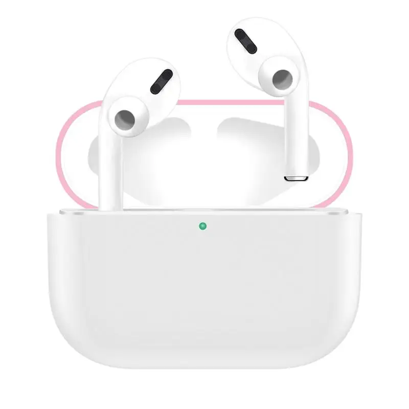 Защитный чехол для AirPods Pro Чехол для AirPods Pro зарядный Чехол [ выпуск] [Видимый передний светодиодный] Мягкий тонкий беспроводной Чехол