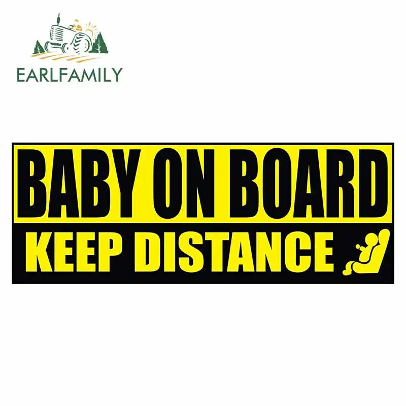 EARLFAMILY 13 см x 12 4 для малышей на борту водонепроницаемый бампер с расстоянием до