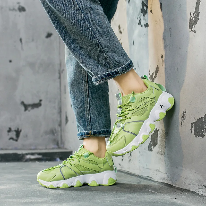 

Dad Shoes Women's Korean-style Students Running Shoes 2020 Spring New Style Thick Bottomed Platform Shoes Women's Versatile Athl