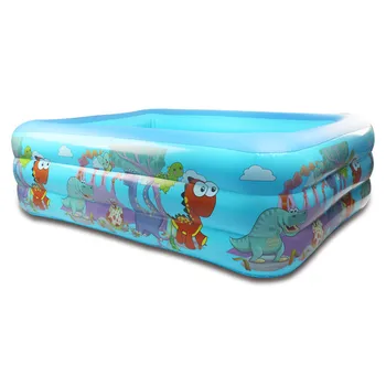 

2 Colors Children Bathing Tub Baby Home Use Paddling Pool Inflatable Square Swimming Pool Kids Inflatable Pool Z2