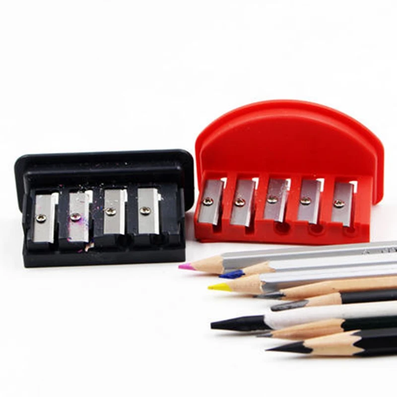 Sacapuntas Facil Y Poroso Para Carbon O Dibujo Lapiz Especial De Plastico Con 4 5 Agujeros Sacapuntas Manual Para Ninos Aliexpress