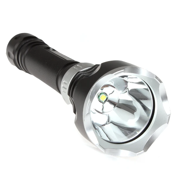 SecurityIng 1600 Lumens XM-L T6 LED Waterproof Diving Flashlight Powerful LED Flashlight with 5 Switch Modes for Outdoor Hiking