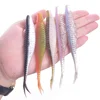 5pcs/Lot Soft Bionic Fish Fork Tail Fishing Lures Pesca 12cm 7g Double Color Silicone Artificial Baits Swimbait Wobblers Tackle