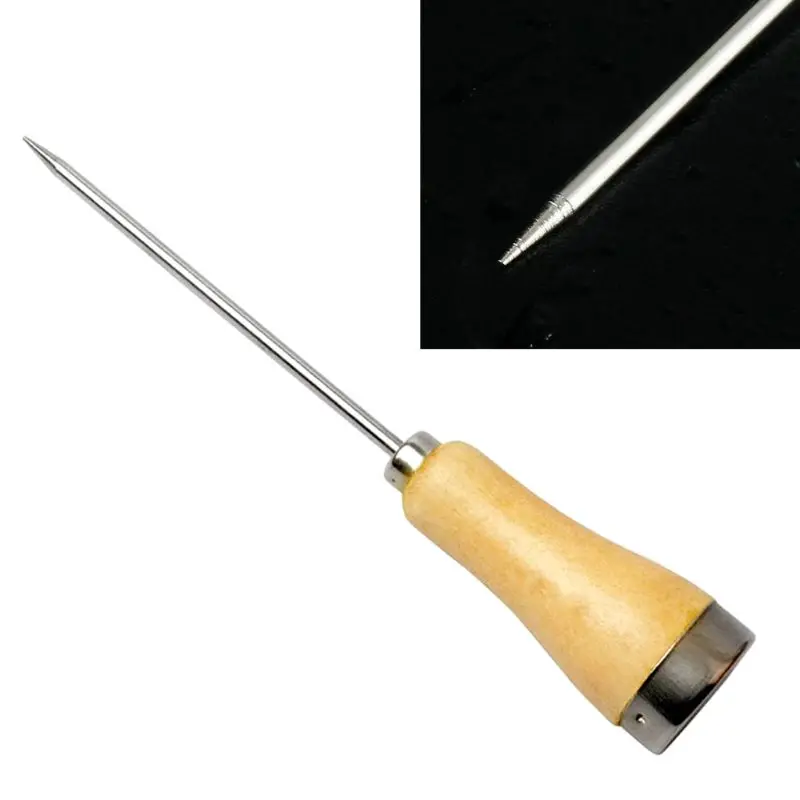 Деревянная ручка один стержень палочки льда бар морозильник из нержавеющей стали для резьбы по льду инструмент RXJB