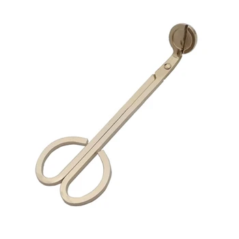 

2 in 1 Candle Accessory Set Stainless Steel Scissors Candle Bell Candle Extinguishing Kits Home Decor For Party Wedding