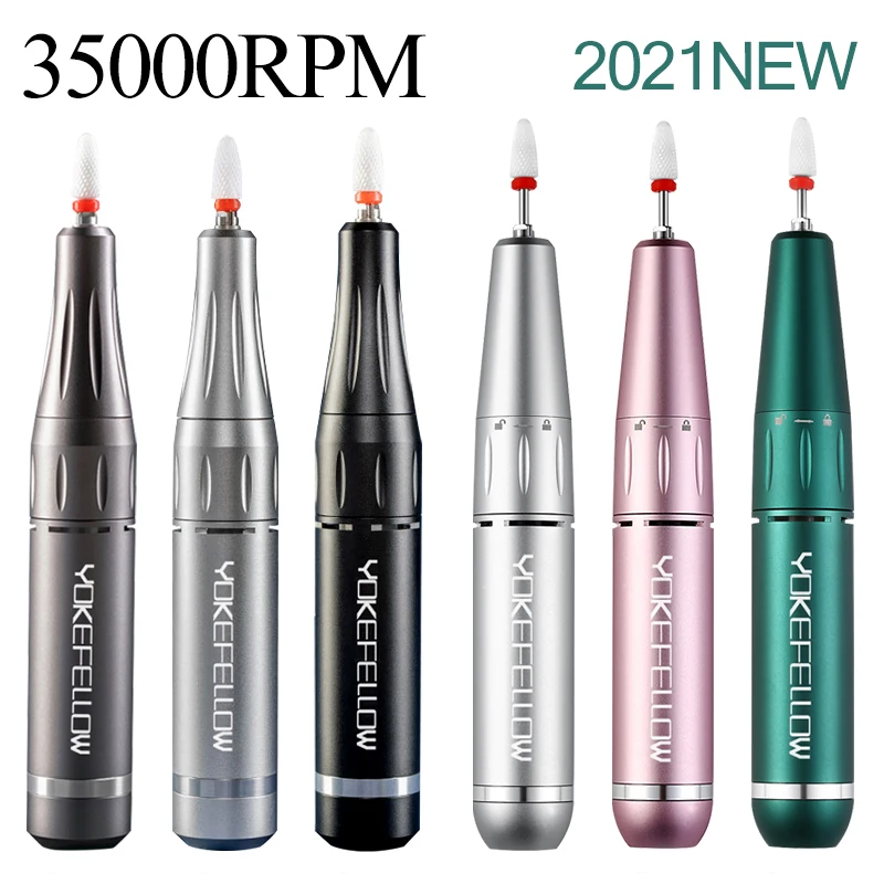 Hot Products! 35000RPM Electric Manicure Machine USB Nail Drill For Acrylic Nail Gel Polish Professional E-file Milling Nail Files Salon Tool