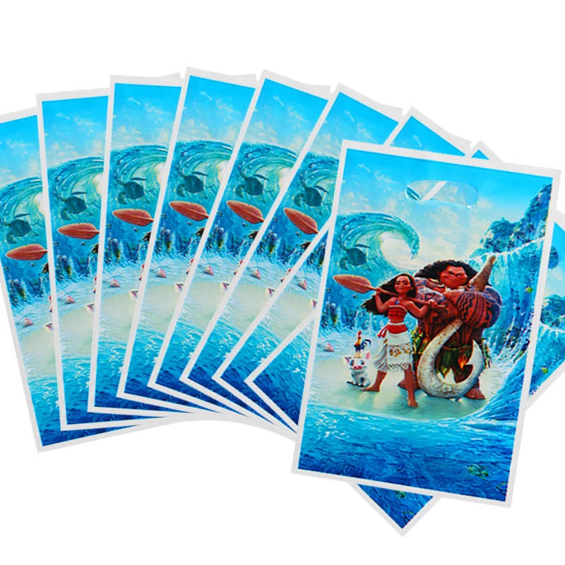 20pcs/lot Moana Theme Party Gift Bag Party Decoration Plastic Candy Bag Loot Bag For Kids Festival Party Supplies