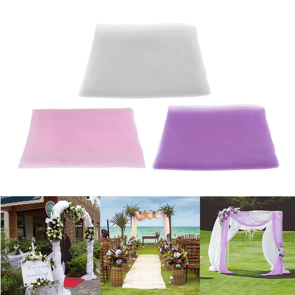 Sheer Window Scarf Valance Sheer Fabric Scarves For Wedding Party