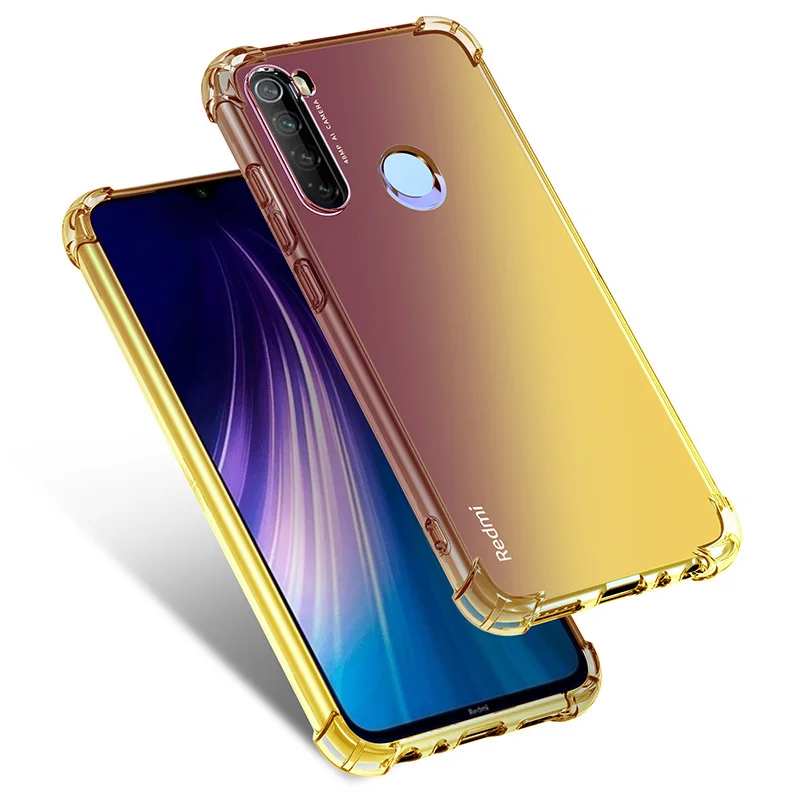 Цветной мягкий чехол с градиентом для Xiao mi Red mi Note 8T Note 8 Pro, противоударный чехол для mi Note 10 mi 9 Lite mi A3 CC9e Red mi 8 8A - Цвет: F