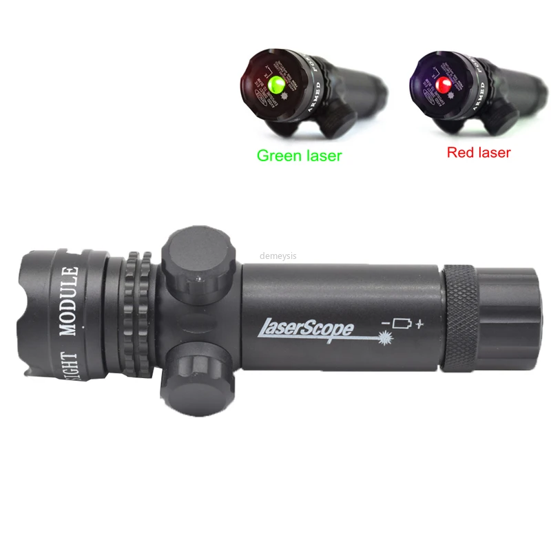 

Tactical Red Green Dot Laser Sight Rifle Gun Scope w/ 20MM Rail & Barrel Mount Cap Pressure Switch