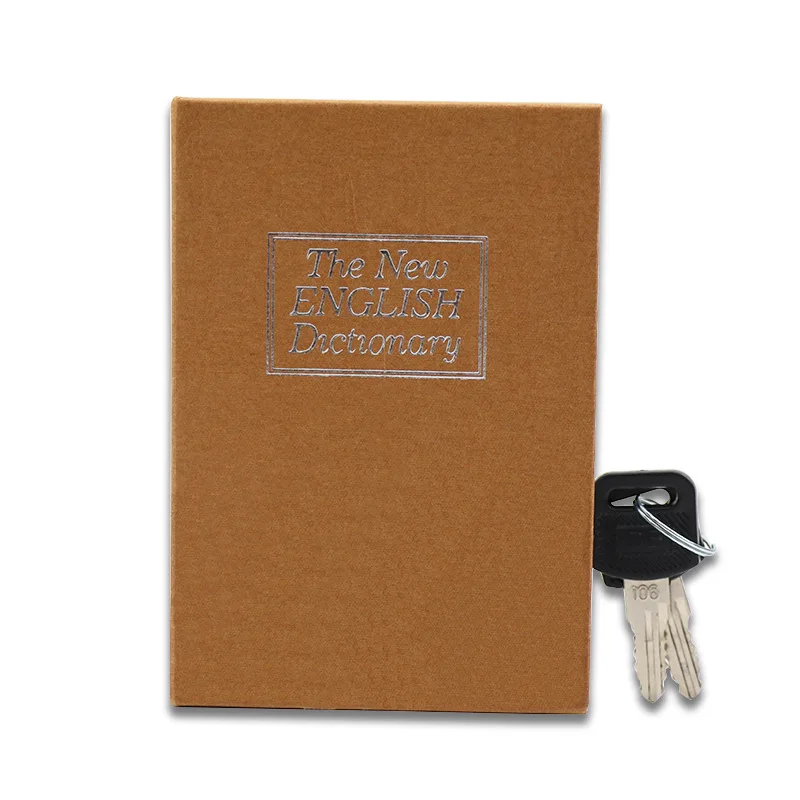 Mini Dictionary Book Safe Money Hidden Secret Safe Fake Book Key Safe Box Stash Cash Coin Jewellery Storage Salvadanaio Regali Per Bambini