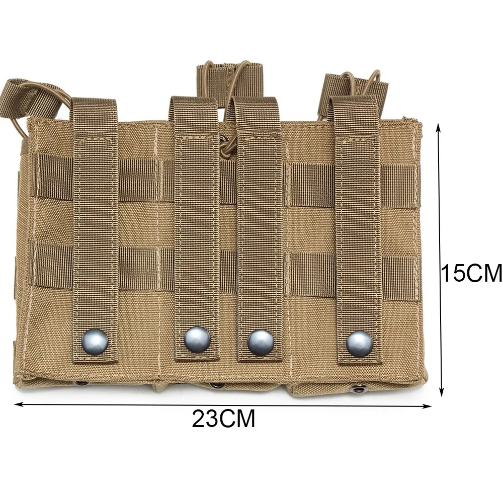 Тактические одиночные/двойные/тройные Molle сумки для журналов военный армейский жилет аксессуары сумка с открытым верхом картриджный мешочек